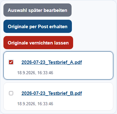 Beispielansicht: 6. Post digital verwalten